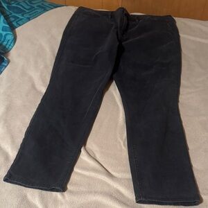 Seven7 Women's Dark Gray Cropped Jeans
